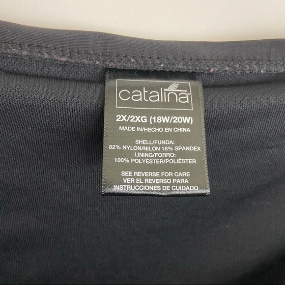 Catalina Black Plus Skirted Bikini Bottoms Sz 2X - Picture 5 of 5